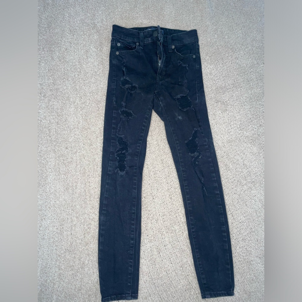 Women’s‎ 00 Short Aeropostale Black High Rise Jegging